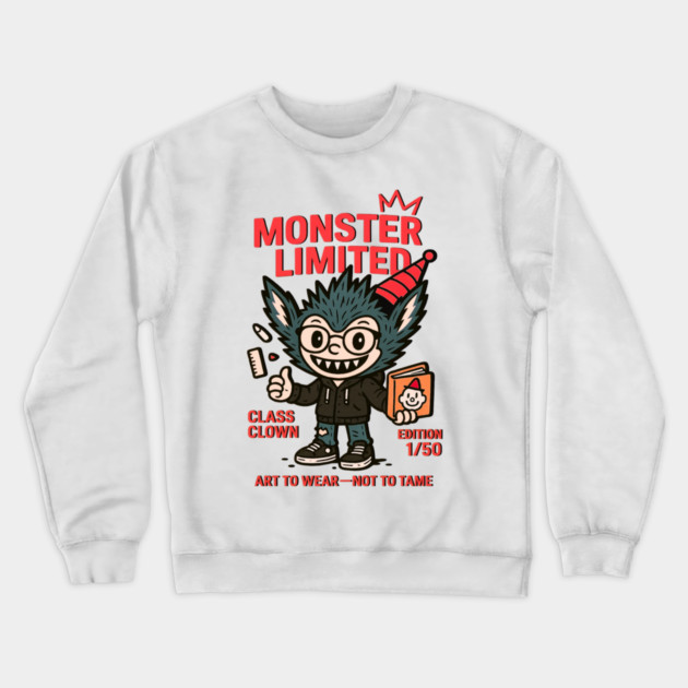 Monster Limited Class Clown Edition One Crewneck Sweatshirt by Art2Wear