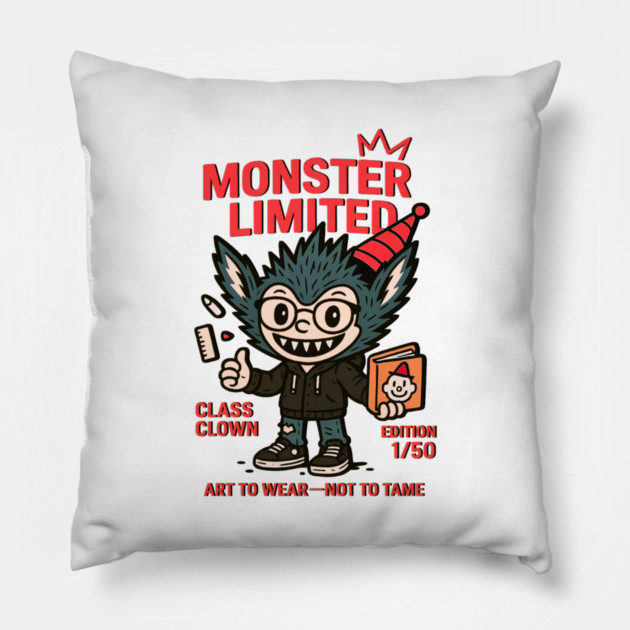Monster Limited Class Clown Edition One Pillow by Art2Wear