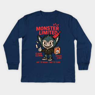 Monster Limited Class Clown Edition One Kids Long Sleeve T-Shirt
