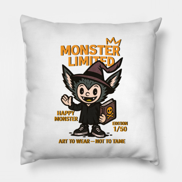 Spooky Season Cute Monster Limited Edition 1/50 Pillow by Art2Wear