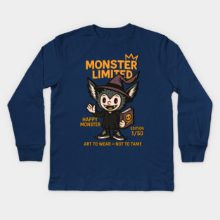 Spooky Season Cute Monster Limited Edition 1/50 Kids Long Sleeve T-Shirt