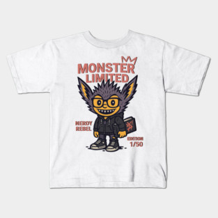 Nerdy Monster Limited Edition Graphic Novel Fan Kids T-Shirt