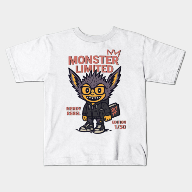 Nerdy Monster Limited Edition Graphic Novel Fan Kids T-Shirt by Art2Wear