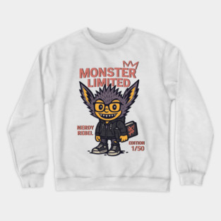 Nerdy Monster Limited Edition Graphic Novel Fan Crewneck Sweatshirt