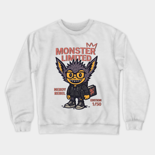 Nerdy Monster Limited Edition Graphic Novel Fan Crewneck Sweatshirt by Art2Wear