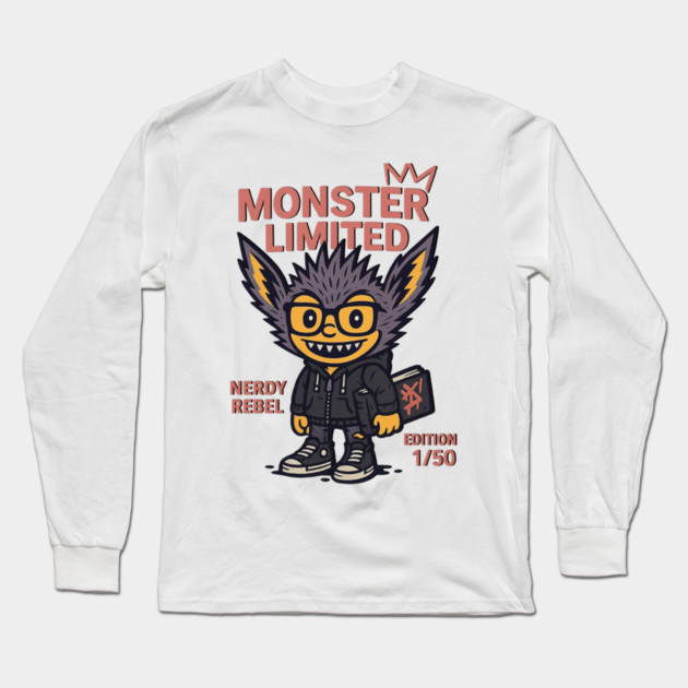 Nerdy Monster Limited Edition Graphic Novel Fan Long Sleeve T-Shirt by Art2Wear