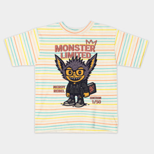 Nerdy Monster Limited Edition Graphic Novel Fan Kids T-Shirt