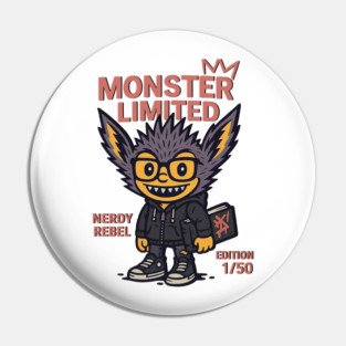 Nerdy Monster Limited Edition Graphic Novel Fan Pin
