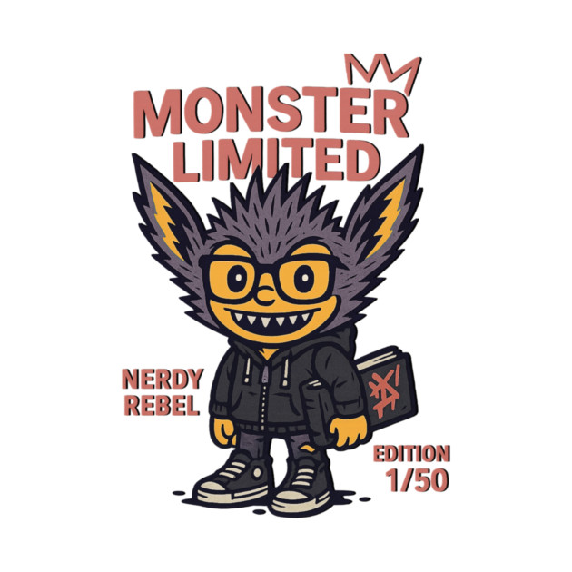 Nerdy Monster Limited Edition Graphic Novel Fan by Art2Wear