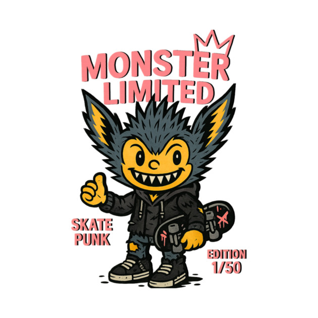 Monster Limited Skate Punk Edition 1/50 Skate by Art2Wear