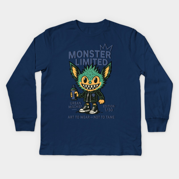 Monster Limited Urban Mischief Edition 1/50 Kids Long Sleeve T-Shirt by Art2Wear