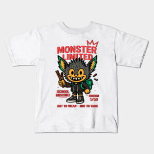 Monster Limited School Mischief Art To Wear -- Kids T-Shirt