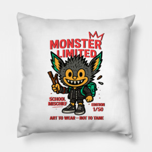 Monster Limited School Mischief Art To Wear -- Pillow