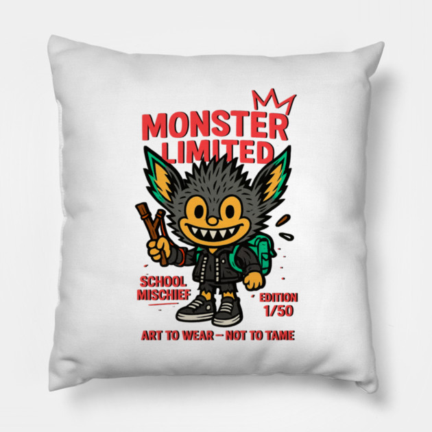 Monster Limited School Mischief Art To Wear -- Pillow by Art2Wear