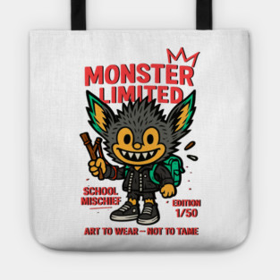Monster Limited School Mischief Art To Wear -- Tote
