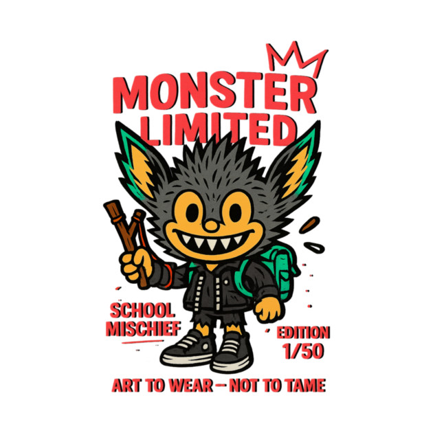 Monster Limited School Mischief Art To Wear -- by Art2Wear