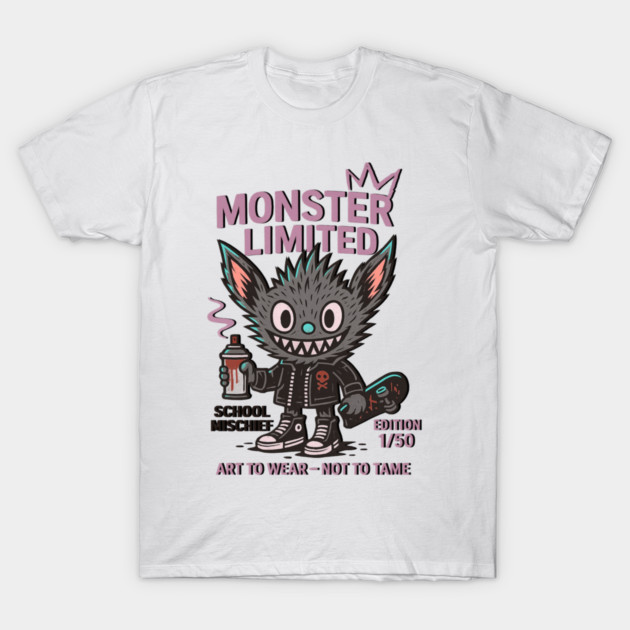 Monster Mischief Limited Edition, Back to School T-Shirt by Art2Wear
