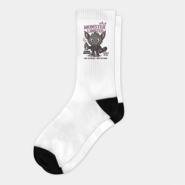 Monster Mischief Limited Edition, Back to School Socks by Art2Wear
