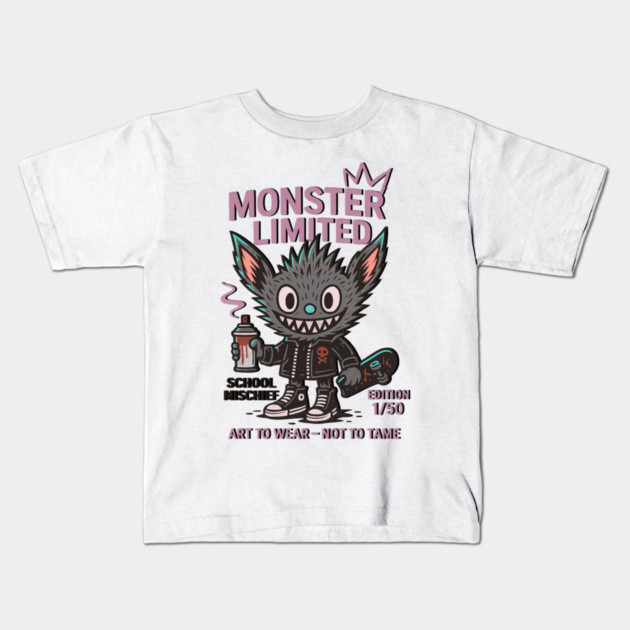 Monster Mischief Limited Edition, Back to School Kids T-Shirt by Art2Wear