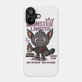 Monster Mischief Limited Edition, Back to School Phone Case