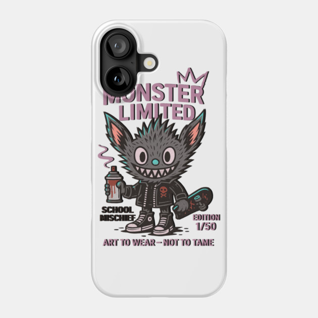 Monster Mischief Limited Edition, Back to School Phone Case by Art2Wear