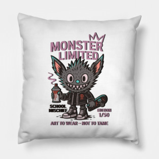 Monster Mischief Limited Edition, Back to School Pillow