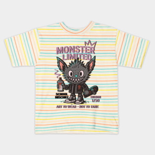 Monster Mischief Limited Edition, Back to School Kids T-Shirt