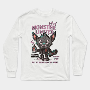 Monster Mischief Limited Edition, Back to School Long Sleeve T-Shirt