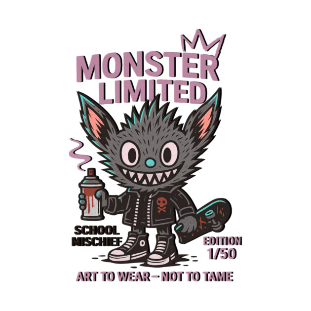 Monster Mischief Limited Edition, Back to School by Art2Wear