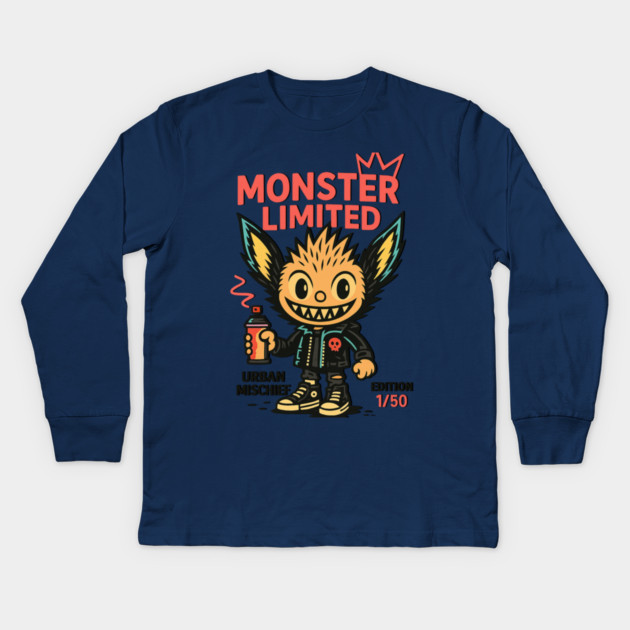Monster Limited Urban Mischief Edition 1/50 Kids Long Sleeve T-Shirt by Art2Wear