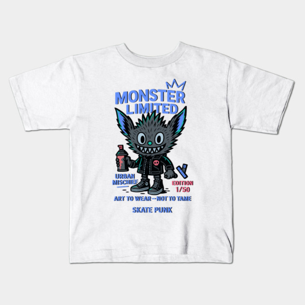 Urban Mischief Monster Limited Edition Numbered Kids T-Shirt by Art2Wear