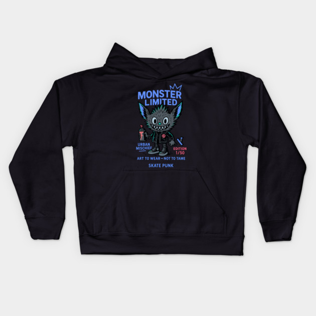 Urban Mischief Monster Limited Edition Numbered Kids Hoodie by Art2Wear