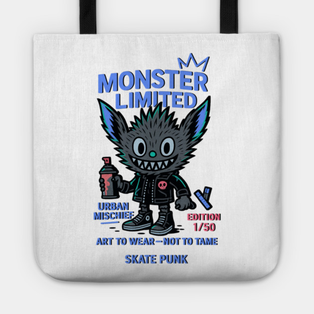 Urban Mischief Monster Limited Edition Numbered Tote by Art2Wear