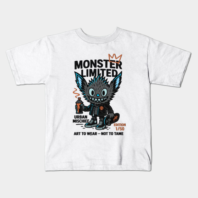Urban Mischief Limited Edition Monster Graphic Tee Kids T-Shirt by Art2Wear