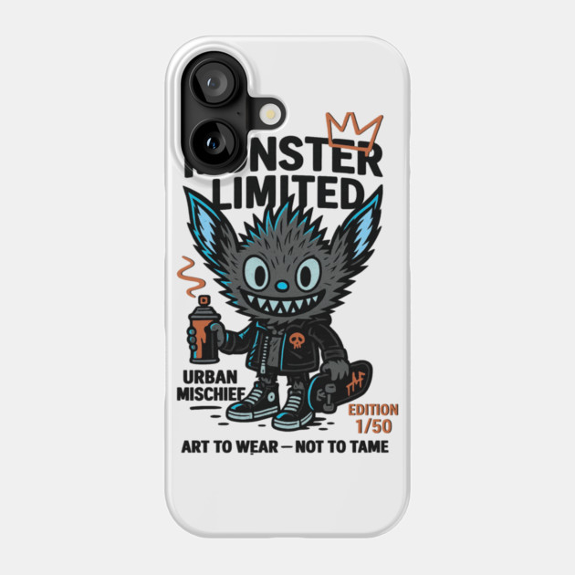 Urban Mischief Limited Edition Monster Graphic Tee Phone Case by Art2Wear