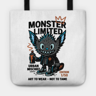 Urban Mischief Limited Edition Monster Graphic Tee Tote