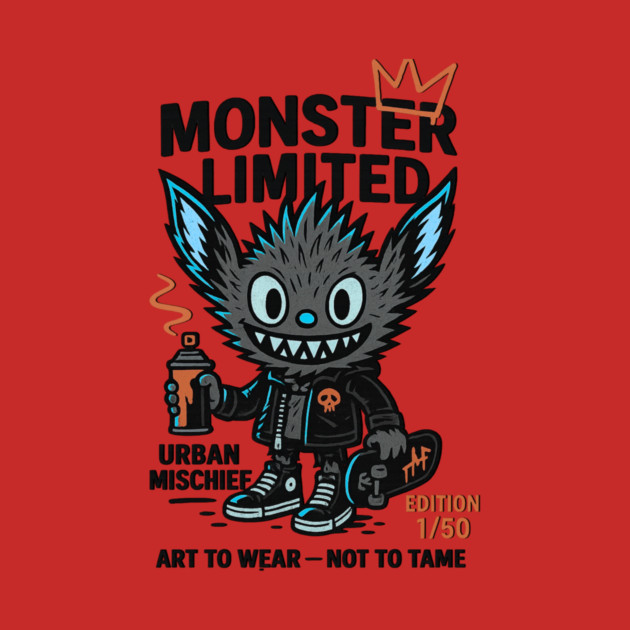 Urban Mischief Limited Edition Monster Graphic Tee by Art2Wear