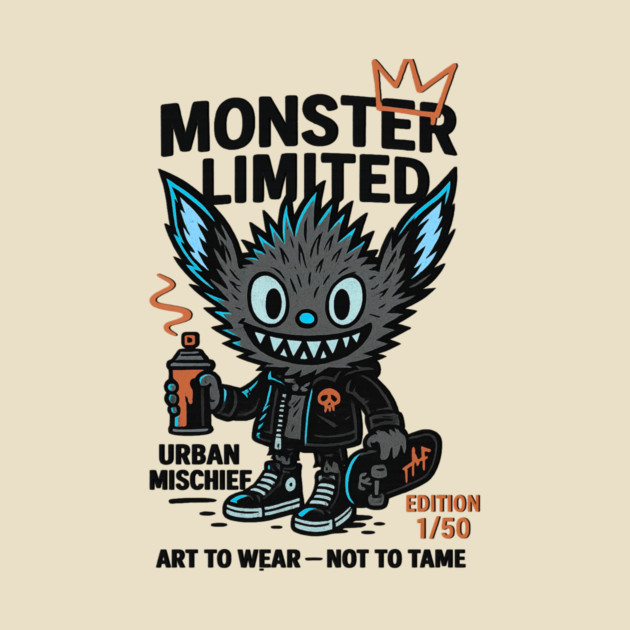 Urban Mischief Limited Edition Monster Graphic Tee by Art2Wear