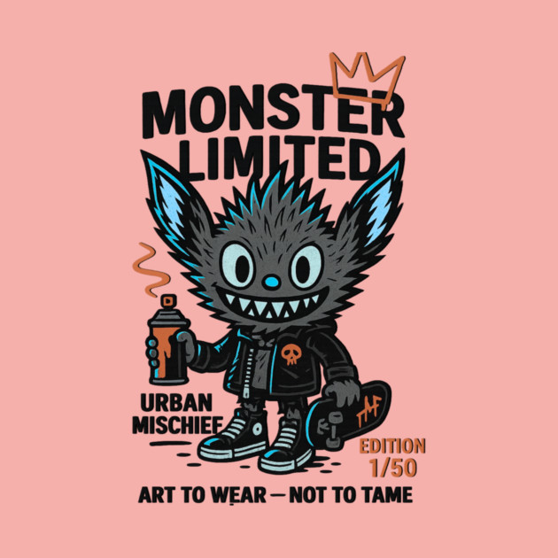 Urban Mischief Limited Edition Monster Graphic Tee by Art2Wear