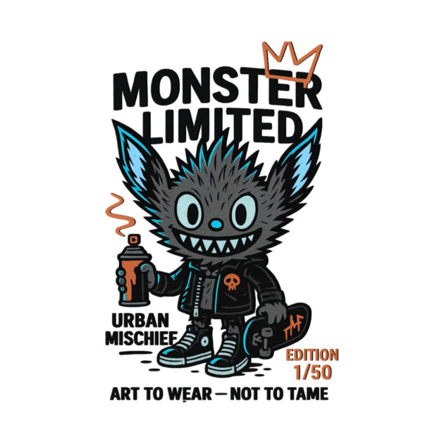 Urban Mischief Limited Edition Monster Graphic Tee by Art2Wear