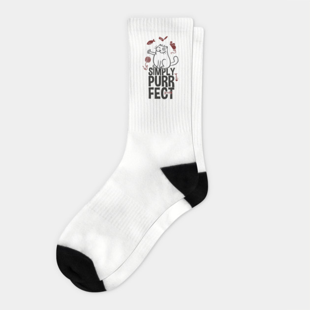 Simply Purrfect Lazy Cat Attitude Socks by Anticorporati
