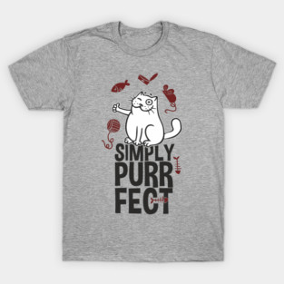 Simply Purrfect Lazy Cat Attitude T-Shirt