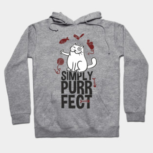 Simply Purrfect Lazy Cat Attitude Hoodie