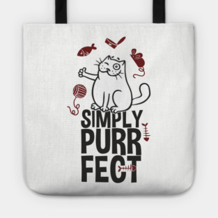 Simply Purrfect Lazy Cat Attitude Tote