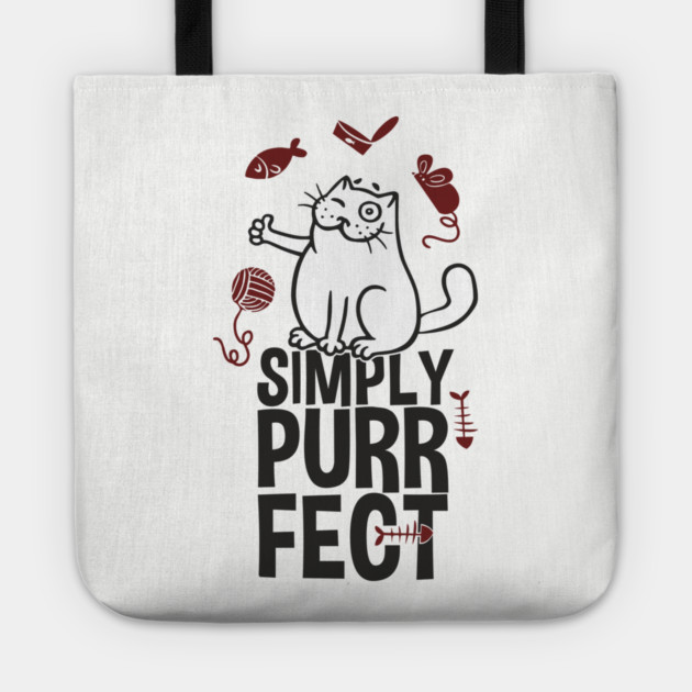 Simply Purrfect Lazy Cat Attitude Tote by Anticorporati
