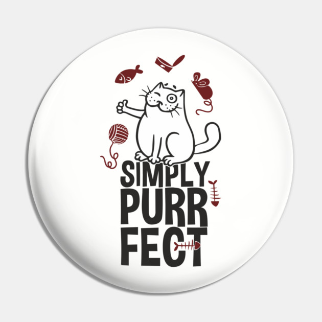 Simply Purrfect Lazy Cat Attitude Pin by Anticorporati