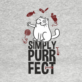 Simply Purrfect Lazy Cat Attitude T-Shirt