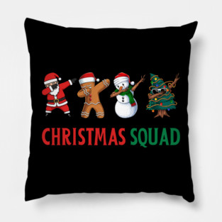 Dabbing Christmas Squad Pillow