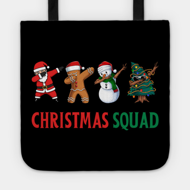 Dabbing Christmas Squad Tote by Creatifly Graphic Tees