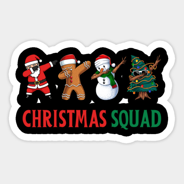 Dabbing Christmas Squad Magnet by Creatifly Graphic Tees